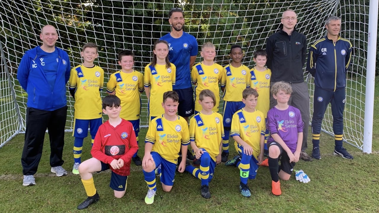 EkkoSense supports Mapperley All Stars (Lions) U11  team with kit sponsorship