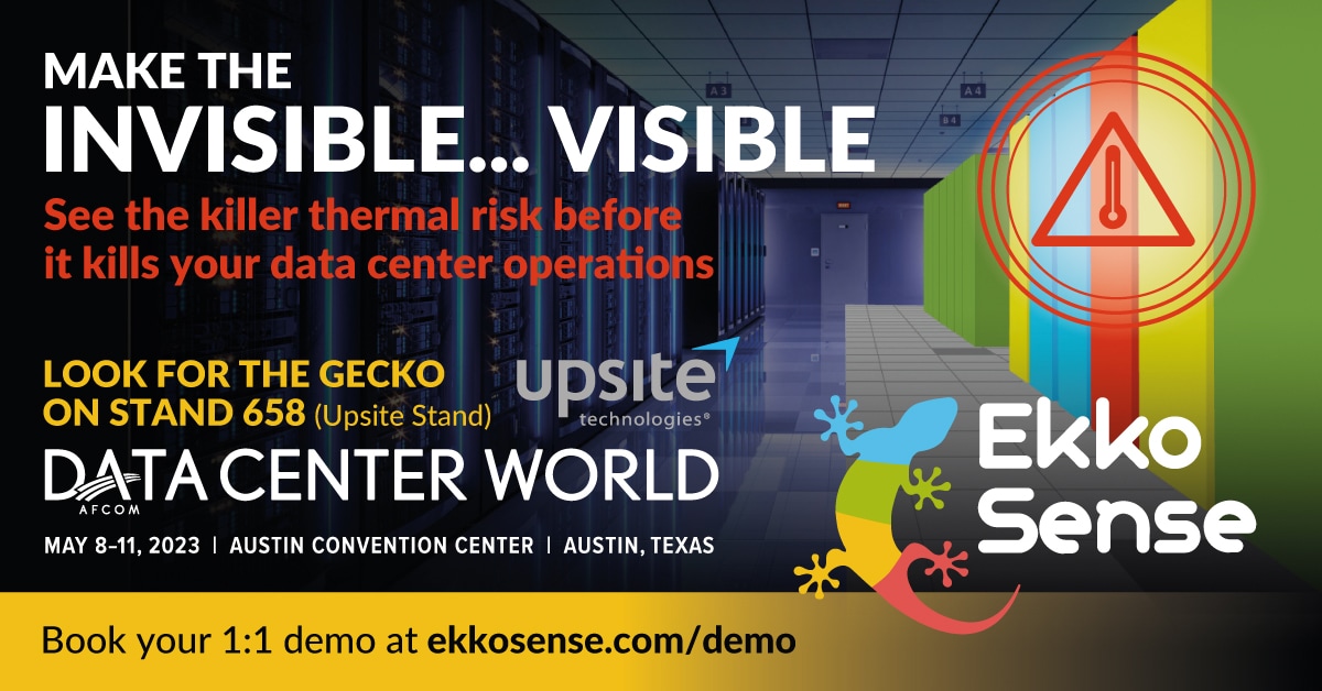 EkkoSense to demonstrate AI-enabled data center optimization at Data Center World 2023