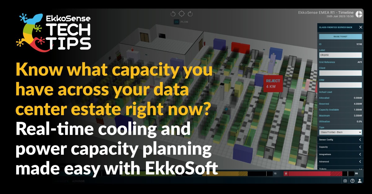 EkkoSense Capacity Planning in rela-time