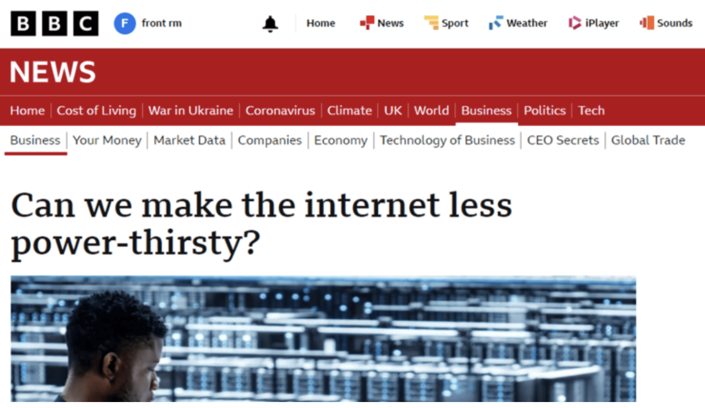 "Can we make the internet less power-thirsty?"