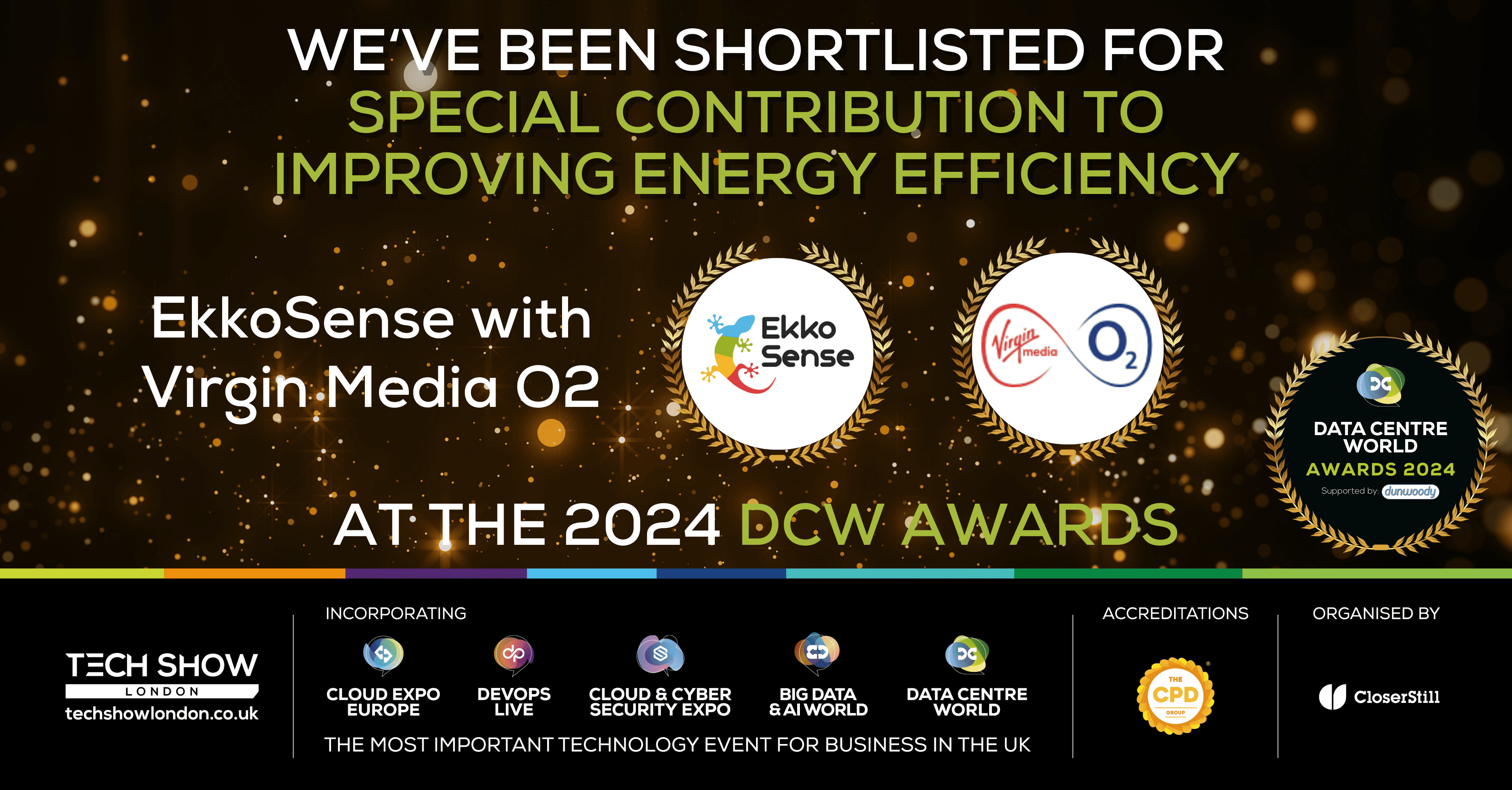 EkkoSense and Virgin Media O2 shortlisted for 2024 DCW Award