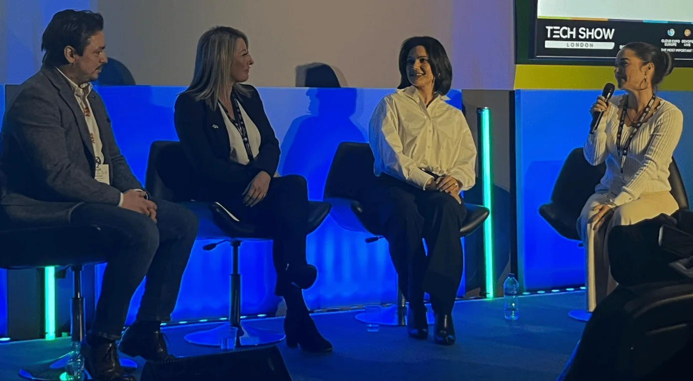 EkkoSense's Sam Betts at the Data Centre World London  keynote session on Global Strategies: People, Environment & Innovation ahead of International Women's Day