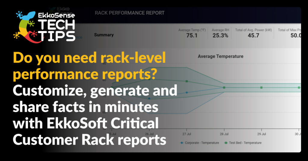 Do you need rack-level performance reports? Customize, generate and share facts in minutes with EkkoSoft Critical Customer Rack reports