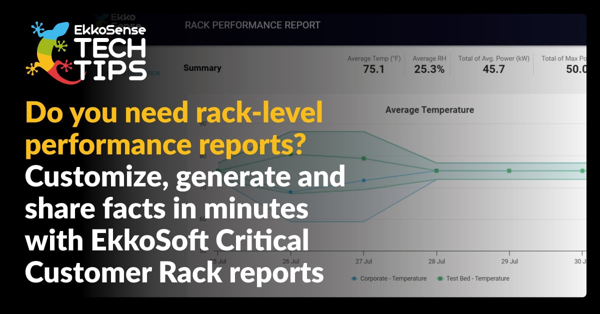Do you need rack-level performance reports? Customize, generate and share facts in minutes with EkkoSoft Critical Customer Rack reports