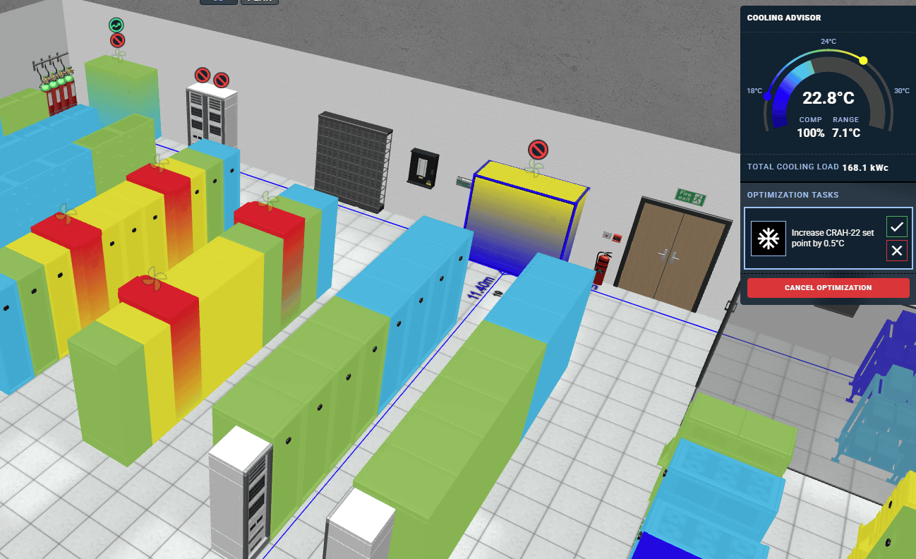 AI Data Center Cooling Optimization Software | Cooling Advisor - EkkoSense