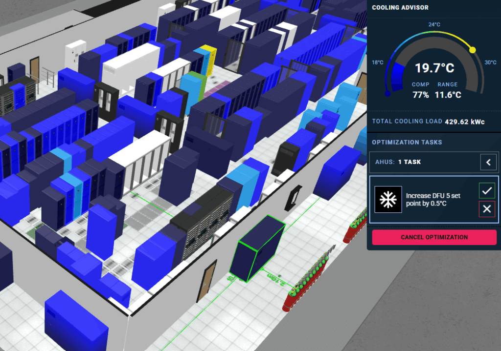 AI Data Center Cooling Optimization Software | Cooling Advisor - EkkoSense