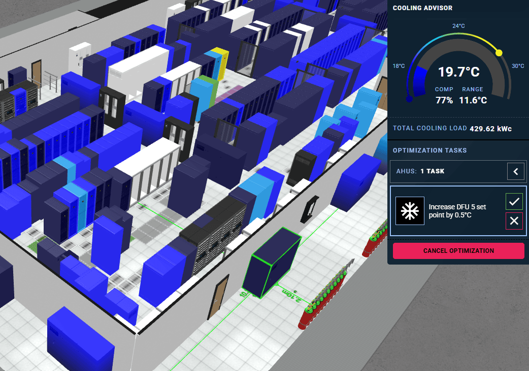 AI Data Center Cooling Optimization Software | Cooling Advisor - EkkoSense