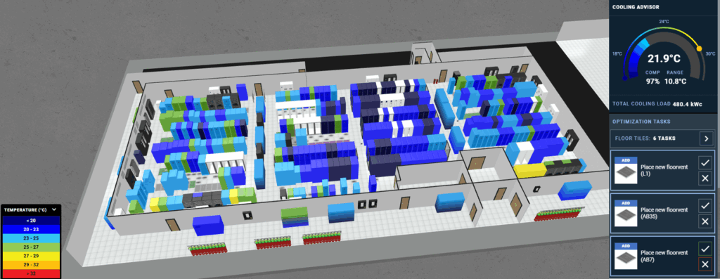 AI Data Center Cooling Optimization Software | Cooling Advisor - EkkoSense