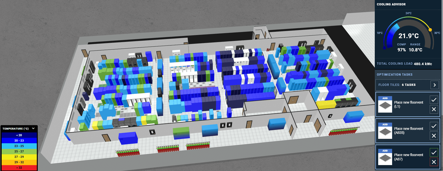 AI Data Center Cooling Optimization Software | Cooling Advisor - EkkoSense