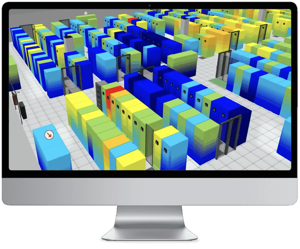 EkkoSoft Critical 3D data center digital twin screen image