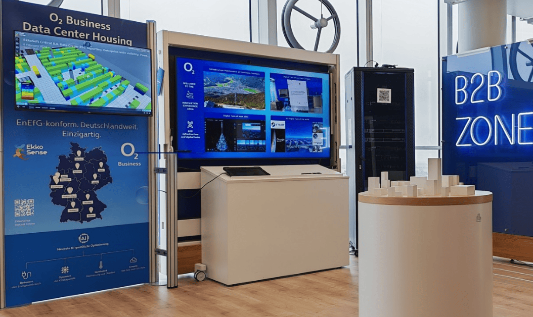 Telecoms company Telefonica uses EkkoSense data center optimization solution in German data centers. EkkoSoft Critical also showcased at O2 Telefonica Innovation Centre in Germany,