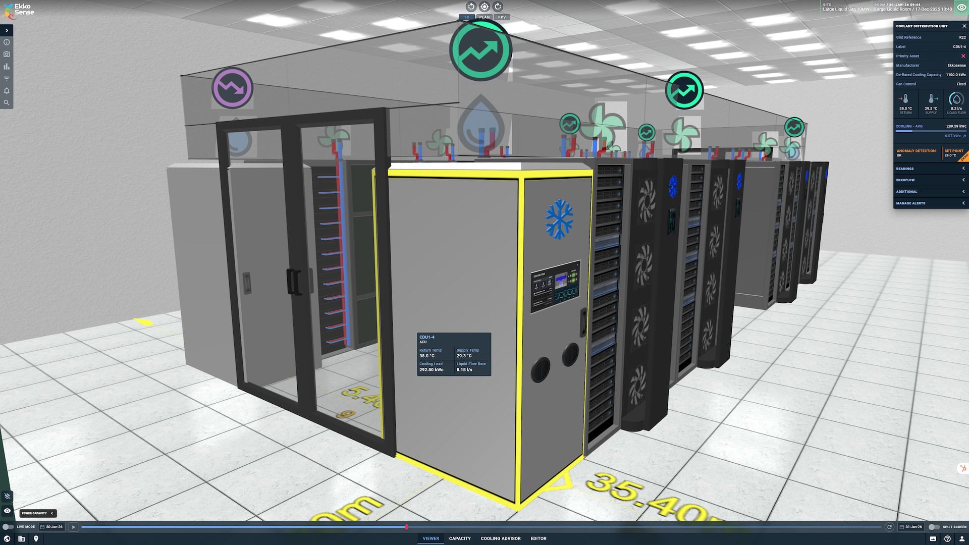 AI Liquid Cooling Optimization Software for Data Centers - EkkoSense