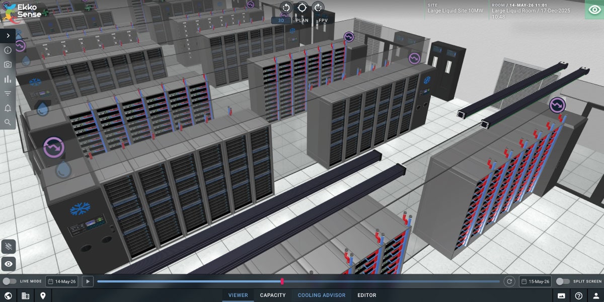 EkkoSoft Critical screenshot - next generation cooling optimization platform