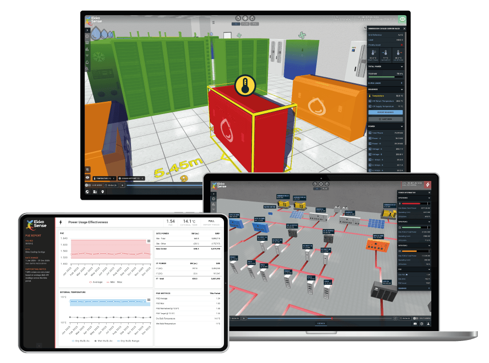 EkkoSense how it works for financial data centers screenshots
