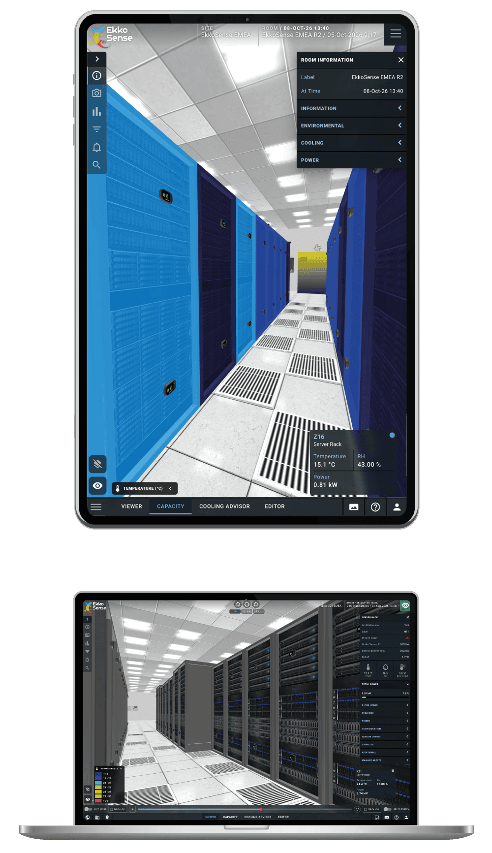EkkoSoft Critical for financial data centers screenshots